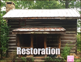 Historic Log Cabin Restoration  Almond, North Carolina